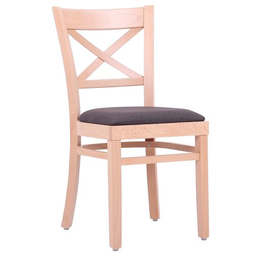 Dřevěné restaurační židle PATTY P čalouněný sedák