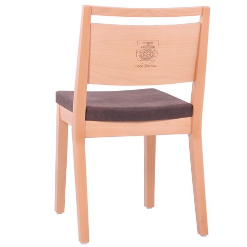 Dřevěná židle čalouněná LUCAS P ST