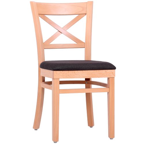 Dřevěné restaurační židle PATTY P čalouněný sedák