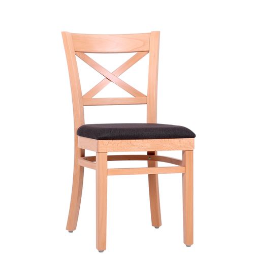 Dřevěné restaurační židle PATTY P čalouněný sedák