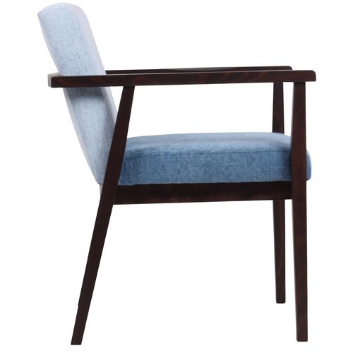 Čalouněné design křeslo KUBIK v retro stylu 