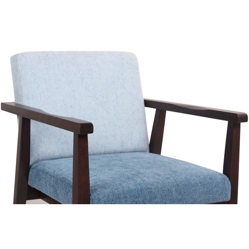 Čalouněné design křeslo KUBIK v retro stylu 