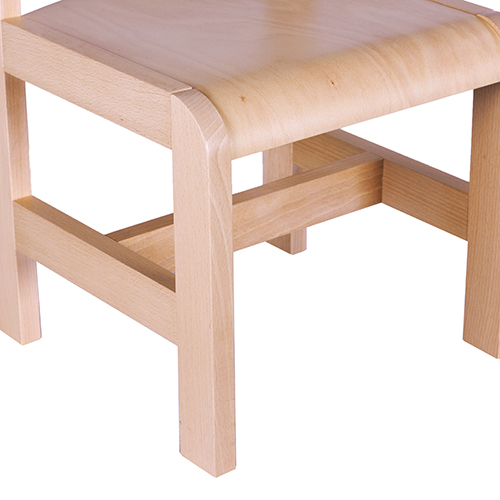 Dětské dřevěné židle D3 různé výšky, barva přírodní buk