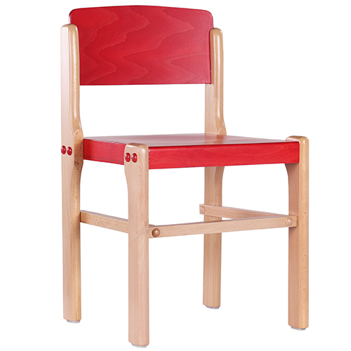 Dětské dřevěné stohovatelné židle D2 různé výšky a barvy