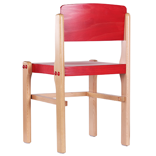 Dětské dřevěné stohovatelné židle D2 různé výšky a barvy