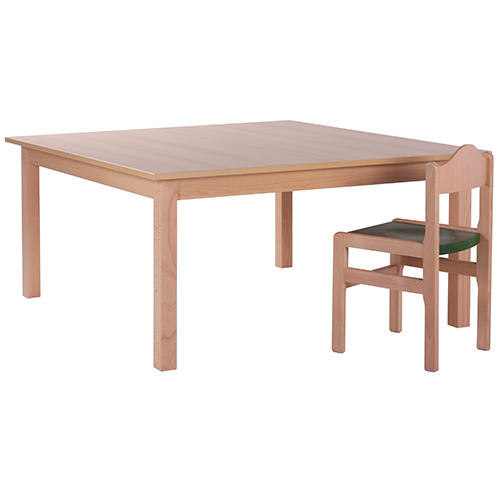 Dětské dřevěné hranaté stoly KOMBI HR (více rozměrů)
