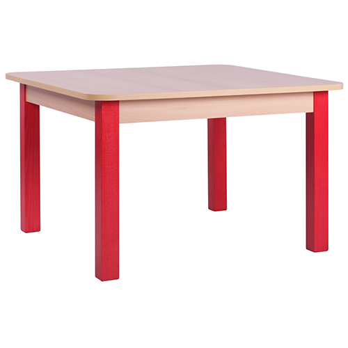 Dětské dřevěné čtvercové stoly SOLO HR (více rozměrů)