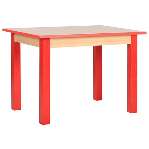 Dětské dřevěné hranaté stoly KOMBI HR (více rozměrů)