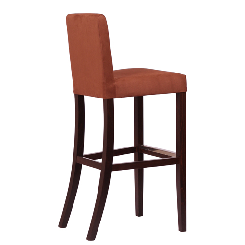Čalouněná dřevěná barová židle THEA BAR