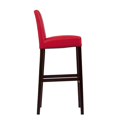 Čalouněná dřevěná barová židle FALCO