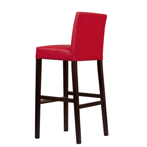 Čalouněná dřevěná barová židle FALCO