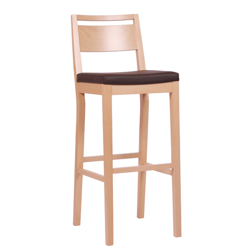 Dřevěná barová židle LUCAS P BAR