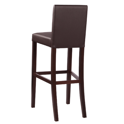 Čalouněná dřevěná barová židle THEA BAR