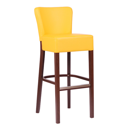 Čalouněná dřevěná barová židle TANJA BAR