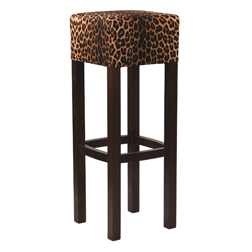 Dřevěná barová židle FABIO SAFARI