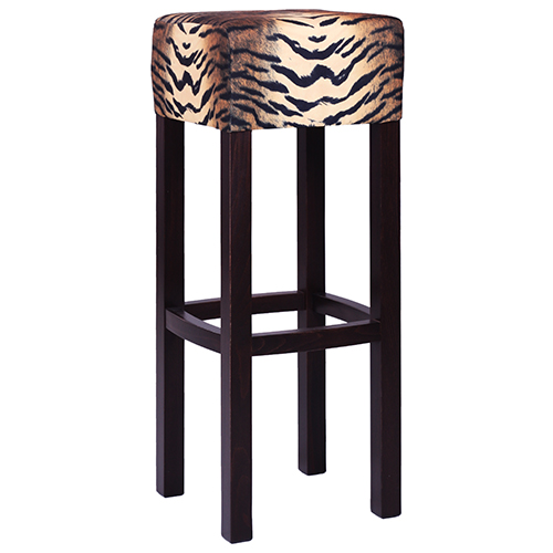 Dřevěná barová židle FABIO SAFARI