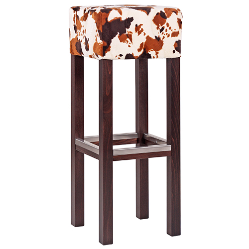 Dřevěná barová židle FABIO SAFARI