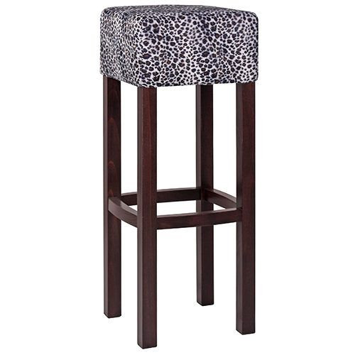 Dřevěná barová židle FABIO SAFARI