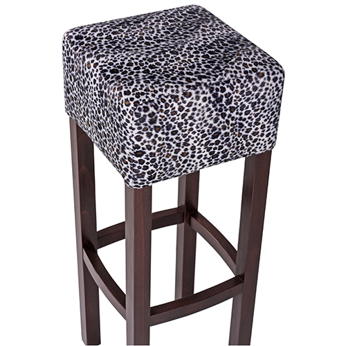 Dřevěná barová židle FABIO SAFARI