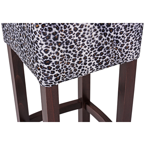 Dřevěná barová židle FABIO SAFARI