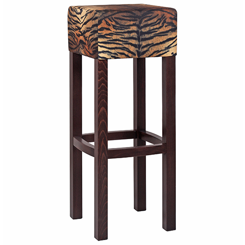 Dřevěná barová židle FABIO SAFARI