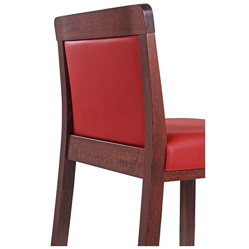 Dřevěné barové židle OPERA čalouněný sedák a opěrka