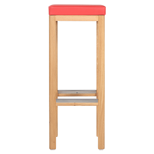 Dřevěné barové židle LIVO D P masivní dub čalouněný sedák