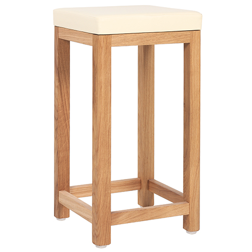  Dřevěné barové židle LIVO TH D P masivní dub čalouněný sedák