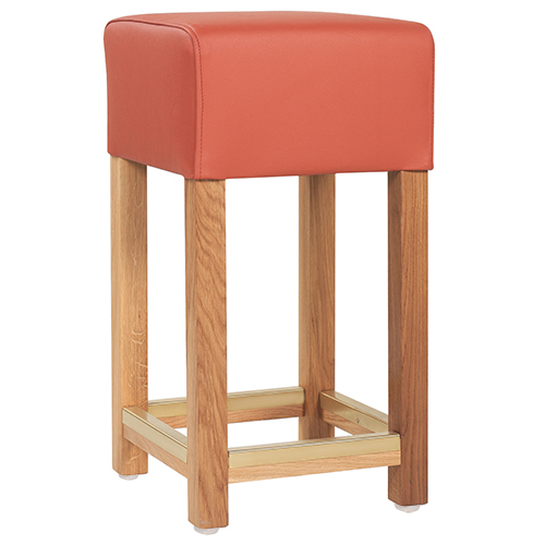 Dřevěná barová židle FABIO TH  D masivní dub čalouněný sedák