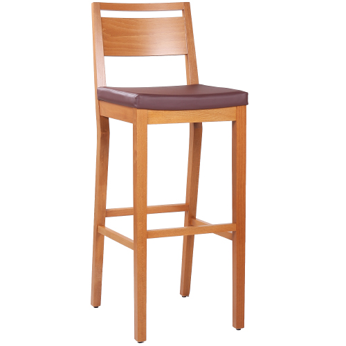 Dřevěná barová židle LUCAS P BAR