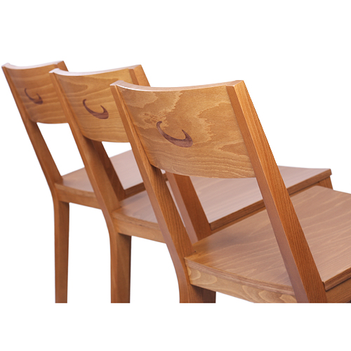 Dřevěná barová židle LUCAS P BAR