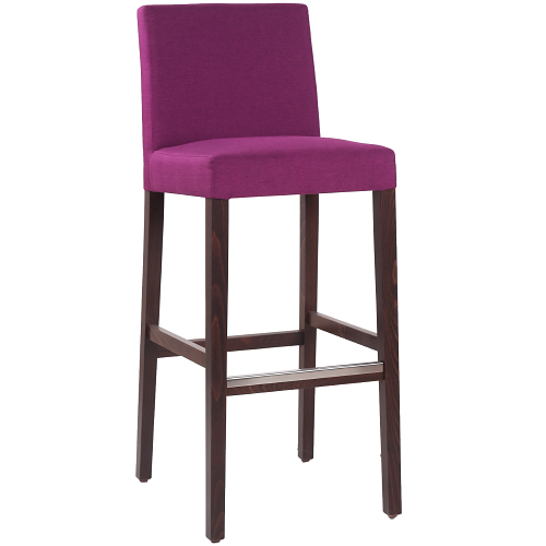 Čalouněná dřevěná barová židle FALCO