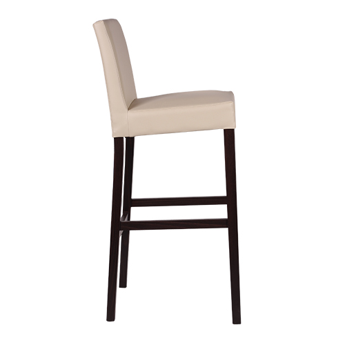 Čalouněná dřevěná barová židle FALCO