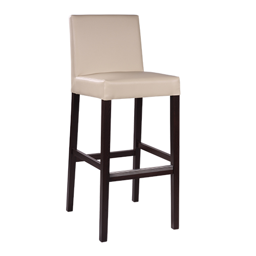 Čalouněná dřevěná barová židle FALCO