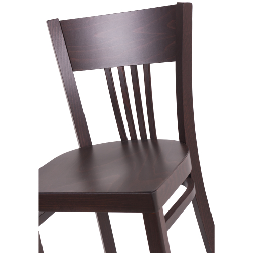 Barové židle KAREN BAR S dřevěný sedák