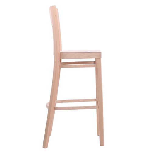 Barové židle KAREN BAR S dřevěný sedák