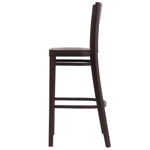 Barové židle KAREN BAR S dřevěný sedák
