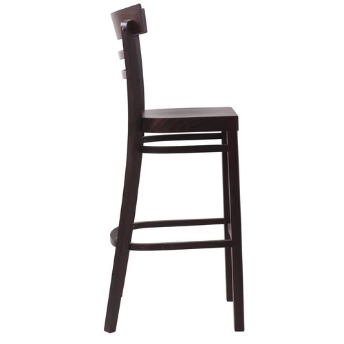 Dřevěné barové židle MARONA S dřevěný sedák