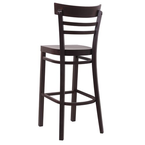 Dřevěné barové židle MARONA S dřevěný sedák