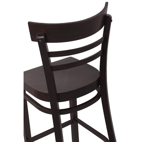 Dřevěné barové židle MARONA S dřevěný sedák