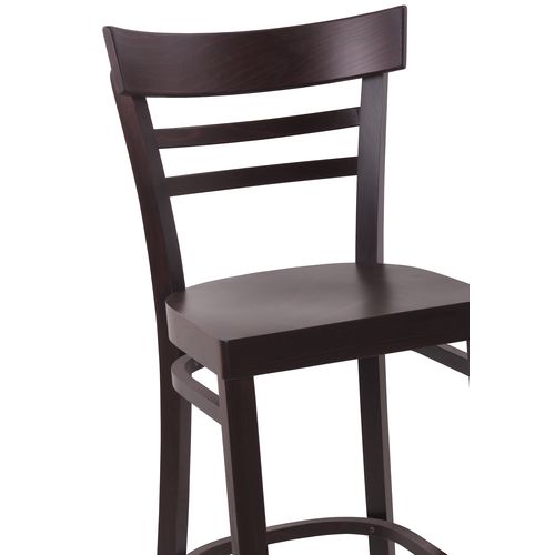 Dřevěné barové židle MARONA S dřevěný sedák