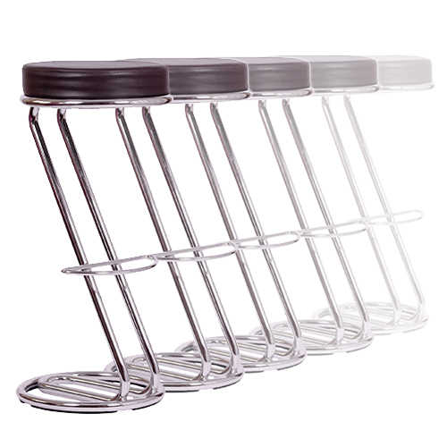 Kovové barové židle ZEUS - sada 10 ks černé