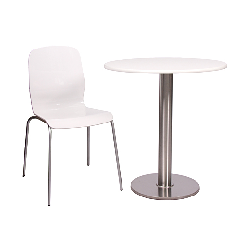 Kovové bistro stoly ARICA IX MDF D70-18