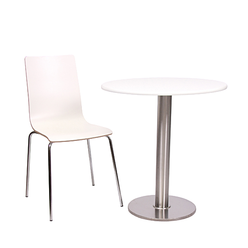 Kovové bistro stoly ARICA CR MDF D70-18