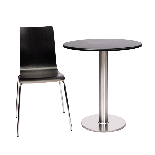 Kovové bistro stoly ARICA CR MDF D70-18