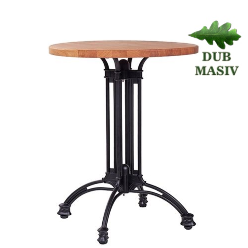 Kovové bistro stoly LUGANO DB26 dub