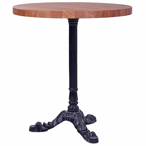 Kovové bistro stoly LEON 3 D60-27 dub