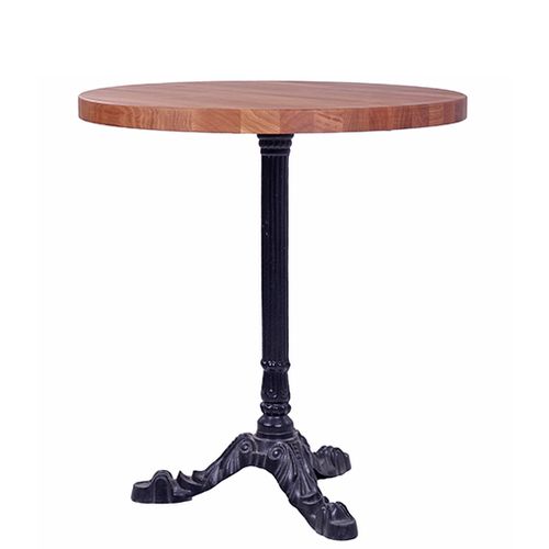 Kovové bistro stoly LEON 3 D60-27 dub