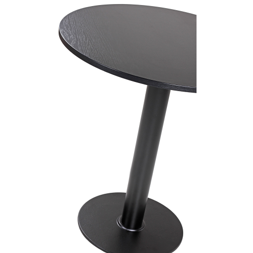 Kulaté stoly pro bistra ROMA40 D60-70/18 mm černá barva