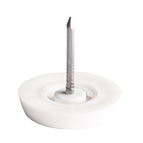 Podlahový kluzák plastový bílý set 4 ks